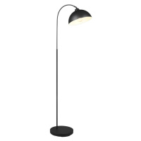 Čierna stojacia lampa s kovovým tienidlom (výška  170 cm) Sierra – Trio