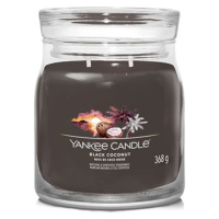 Yankee Candle Čierny kokos, Sviečka v sklenenej dóze 368 g