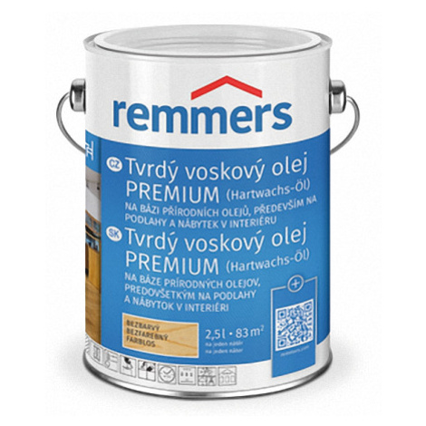 REMMERS - Tvrdý voskový olej PREMIUM REM - weiss 2,5 L