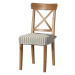 Dekoria Sedák na stoličku Ingolf, béžovo-biele prúžky, návlek na stoličku Inglof, Quadro, 136-07