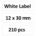 Niimbot štítky RP 12x30mm 210ks White pre D11 a D110