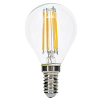 Kvapková LED E14 4,5 W filament 827 stmievateľná