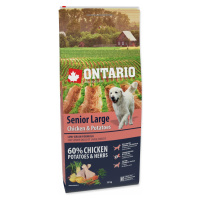Krmivo Ontario senior Large Chicken & Potatoes 12kg