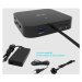 i-tec USB-C HDMI DP Docking Station with Power Delivery 65 W + i-tec Universal Charger 77W