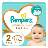 PAMPERS Premium Care plienky vel.2, 4-8 kg, 136 ks