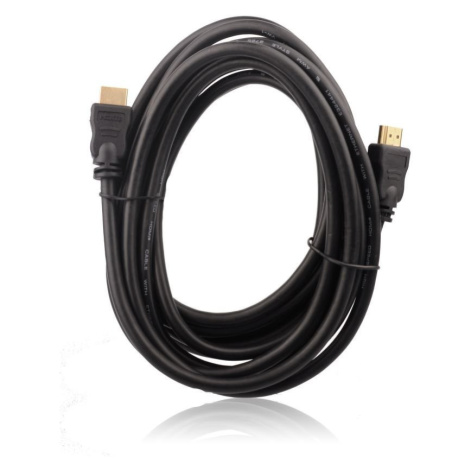 Dátový kábel, HDMI - HDMI, 3 m, pozlátený, AL-OEM-45, čierny