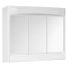 SAPHIR galerka 60x51x18cm, žiarivka LED 6W, biela plast 591322