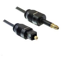 PREMIUMCORD Kábel 3,5 mm mini Toslink - Toslink, OD:2.2 mm, dĺžka 3 m