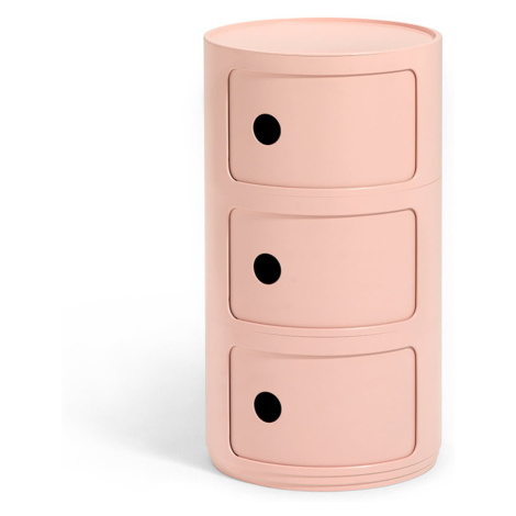 Stolík s úložným priestorom Componibili BIO 5970, 3 úložné diely, viac farieb Farba: růžová Kartell