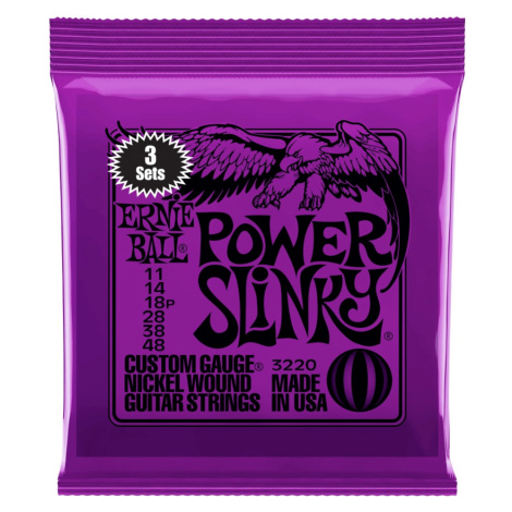 Ernie Ball 3220 Nickel Wound Power Slinky 3 Pack