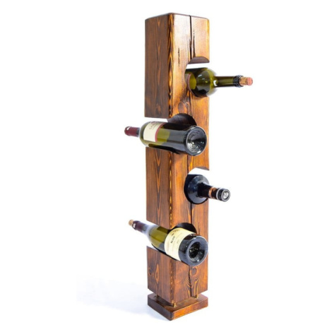 Regál na víno v dekore orecha v prírodnej farbe Wiholder - Kalune Design