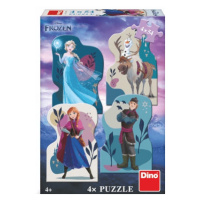 Puzzle Frozen: Priateľstvo 4x54 dielikov