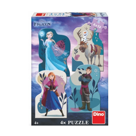 Puzzle Frozen: Priateľstvo 4x54 dielikov