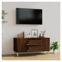 vidaXL TV skrinka hnedý dub 102x44,5x50 cm spracované drevo