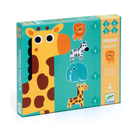 Súprava 4 puzzlí – Žirafa a spol. DJECO