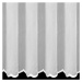 Biela záclona na krúžkoch KARA s výšívanou vlnkou 300x145 cm