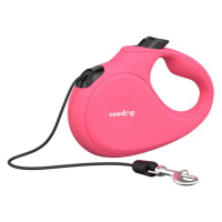 Reedog Senza Basic samonavíjacie vodítko M 20kg / 5m lanko / ružové