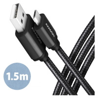 AXAGON kábel Micro USB - USB-A 1,5m čierny