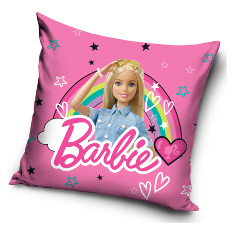 Velúrová obliečka na vankúš BARBIE 40x40cm Carbotex