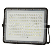 20W LED solárny reflektor 6400K vymeniteľná batéria 3m drôt čierny 1800lm VT-180W (V-TAC)