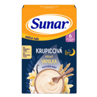 SUNAR Mliečna kaša krupicová na dobrú noc vanilka 6+ 210 g