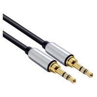 SOLIGHT SSA1101 JACK AUDIO KABEL, JACK 3,5MM KONEKTOR - JACK 3,5MM KONEKTOR, STEREO, BLISTER, 1M