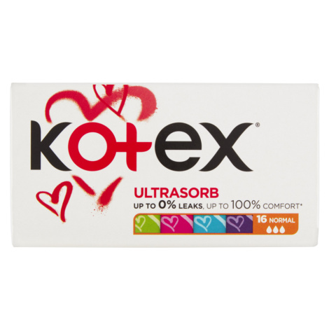 KOTEX Ultra Sorb Tampóny Normal 16 kusov