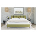 Svetlozelená čalúnená jednolôžková posteľ s roštom 90x200 cm Tulsa – Ropez