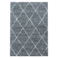 Kusový koberec Alvor Shaggy 3401 grey - 60x110 cm Ayyildiz koberce