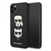 Kryt Karl Lagerfeld iPhone 11 Pro Max 6,5" black hardcase Saffiano Ikonik Karl&Choupette Head (K