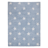 Ručne tkaný kusový koberec Stars Blue-White Rozmery koberca: 120x160