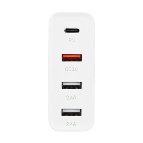 Solight Adaptér 3+1, 48W, QC3.0+PD, 3x USB-A, 1x USB-C