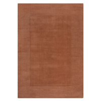 Kusový ručne tkaný koberec Tuscany Textured Wool Border Orange Rozmery kobercov: 160x230
