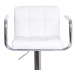 KONDELA Leora 2 New barová stolička biela / chróm