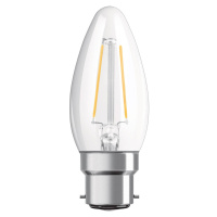 OSRAM LED sviečka B22d Classic B 2,5 W číra