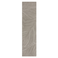 Běhoun Solace Lino Leaf Grey - 60x230 cm Flair Rugs koberce