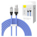 Kábel Fast Charging cable Baseus USB-A to Lightning CoolPlay Series 2m, 2.4A, blue (693217262678