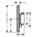 Hansgrohe ShowerSelect Comfort Q, termostat pod omietku, čierna matná, HAN-15588670