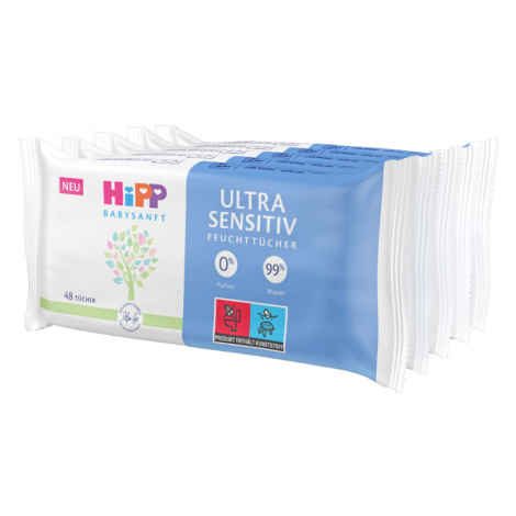 HIPP BabySanft Ultra Sensitiv Vlhčené obrúsky 5 x 48 ks