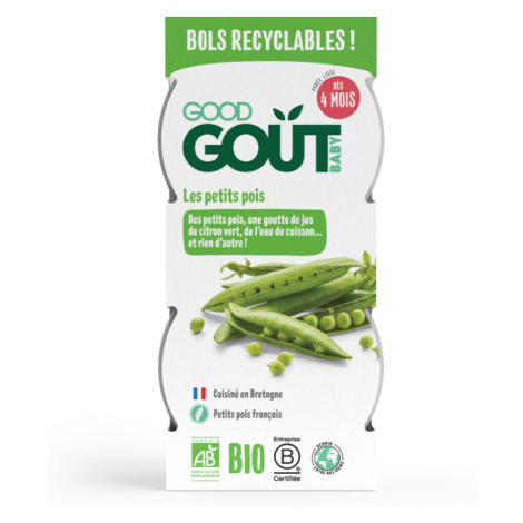 GOOD GOUT Bio hráškové pyré 2 x 120 g