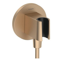 Podomietkový vývod Hansgrohe FixFit S so spätným ventilom kartáčovaný bronz 26888140