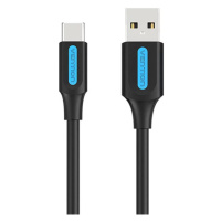 Kábel Vention Charging Cable USB-A 2.0 to USB-C COKBD 0,5m (black)