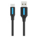Kábel Vention Charging Cable USB-A 2.0 to USB-C COKBD 0,5m (black)