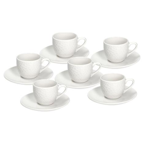 Tognana - Súprava šálok na kávu, 90 ml, s tanierikmi, 6 ks GOLF