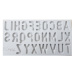 Silikonová forma abeceda velká abeceda