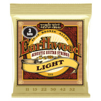 Ernie Ball 3004 Earthwood 80/20 Bronze Light 3 Pack