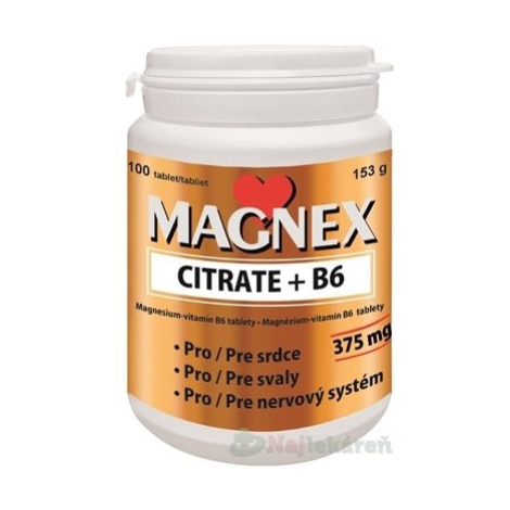 Vitabalans Magnex citrate 375 mg+B6 100 tabliet