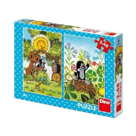 Puzzle Krtko 2x48 dielikov 18x26cm v krabici 27x19x4cm