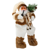 Figurka Santa Clause Mikolaj 44 cm bílá