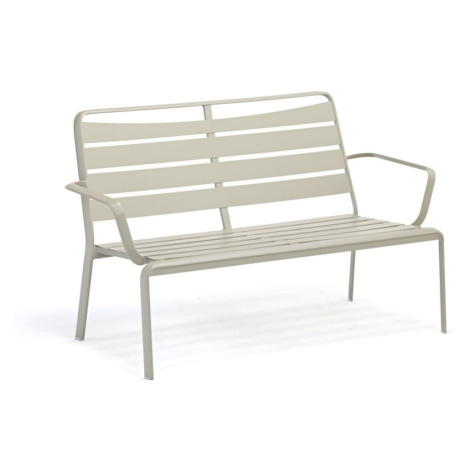 Sivá kovová záhradná lavica Spring – Ezeis